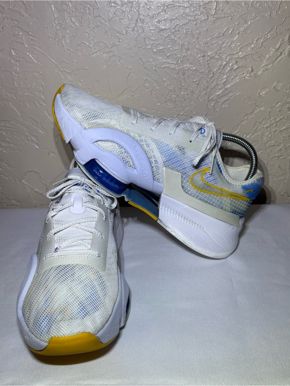 Nike Women's Air Zoom SuperRep 3 White University Gold" colorway Size 8 - Picture 5 of 10
